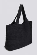 Τσάντα shopper υφασμάτινη Pieces 17158750 - Μαύρο - thefashionproject.gr - PIECES