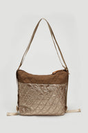 Τσάντα χιαστί καπιτονέ Marimare - Άμμου - thefashionproject.gr - MARIAMARE