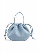 Τσαντάκι πουγκί με denim όψη PIECES 17157573 - Μπλε denim - thefashionproject.gr - PIECES