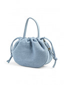 Τσαντάκι πουγκί με denim όψη PIECES 17157573 - Μπλε denim - thefashionproject.gr - PIECES