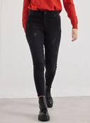 Τζιν skinny ψηλόμεσο - Μαύρο - thefashionproject.gr - The Fashion Project