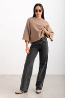 Τζιν wideleg Rancy Vero Moda 10328954 - Ανθρακί - thefashionproject.gr - VERO MODA
