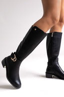 Xti 143100 Suede Riding Boots - Black Matte - thefashionproject.gr - Xti Footwear