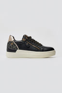 Xti 144233 Sneakers with Zipper - Black Matte - thefashionproject.gr - Xti Footwear