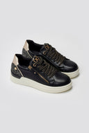 Xti 144233 Sneakers with Zipper - Black Matte - thefashionproject.gr - Xti Footwear