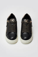 Xti 144233 Sneakers with Zipper - Black Matte - thefashionproject.gr - Xti Footwear