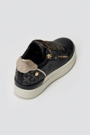 Xti 144233 Sneakers with Zipper - Black Matte - thefashionproject.gr - Xti Footwear