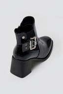 Xti 144315 Patent Ankle Boots with Buckle - Black Patent - thefashionproject.gr - Xti Footwear