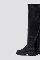 Xti 144392 Suede Over - the - Knee Boots - Black Matte - thefashionproject.gr - Xti Footwear