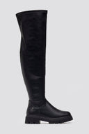 Xti 144392 Suede Over - the - Knee Boots - Black Matte - thefashionproject.gr - Xti Footwear