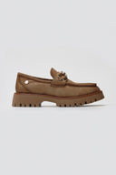 Xti 144459 Suede Flatform Loafers - Beige Suede - thefashionproject.gr - Xti Footwear