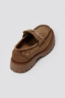 Xti 144459 Suede Flatform Loafers - Beige Suede - thefashionproject.gr - Xti Footwear