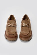 Xti 144459 Suede Flatform Loafers - Beige Suede - thefashionproject.gr - Xti Footwear