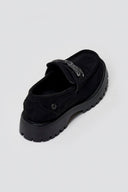 Xti 144459 Suede Flatform Loafers - Black Suede - thefashionproject.gr - Xti Footwear