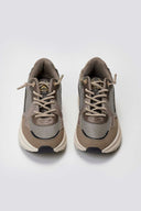 Xti 144686 Chunky Sneakers Mixed Materials - Bronze - thefashionproject.gr - Xti Footwear