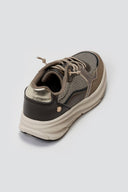 Xti 144686 Chunky Sneakers Mixed Materials - Bronze - thefashionproject.gr - Xti Footwear