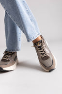 Xti 144686 Chunky Sneakers Mixed Materials - Bronze - thefashionproject.gr - Xti Footwear