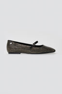 Xti 144700 Mary Janes with Strass - Black Suede - thefashionproject.gr - Xti Footwear