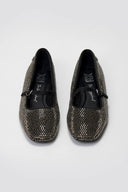 Xti 144700 Mary Janes with Strass - Black Suede - thefashionproject.gr - Xti Footwear