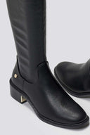 Xti 144722 Suede Riding Boots - Black Matte - thefashionproject.gr - Xti Footwear