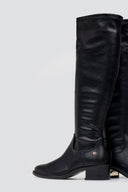 Xti 144722 Suede Riding Boots - Black Matte - thefashionproject.gr - Xti Footwear