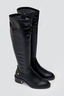 Xti 144722 Suede Riding Boots - Black Matte - thefashionproject.gr - Xti Footwear