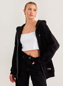 Ζακέτα φούτερ με κουκούλα Escape - Μαύρο - thefashionproject.gr - Escape