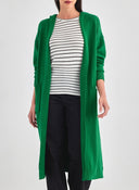 Ζακέτα μακριά με σχέδιο πλεξούδα - Πράσινο - thefashionproject.gr - The Fashion Project