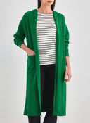 Ζακέτα μακριά με σχέδιο πλεξούδα - Πράσινο - thefashionproject.gr - The Fashion Project