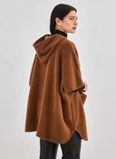 Ζακέτα σενίλ oversized - Caramel - thefashionproject.gr - FN - FASHION