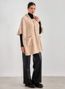 Ζακέτα σενίλ oversized - Μπεζ - thefashionproject.gr - FN - FASHION
