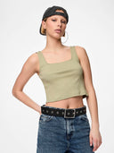 Ζώνη με τετράγωνο τοκά PIECES 17152939 - Μαύρο - thefashionproject.gr - PIECES